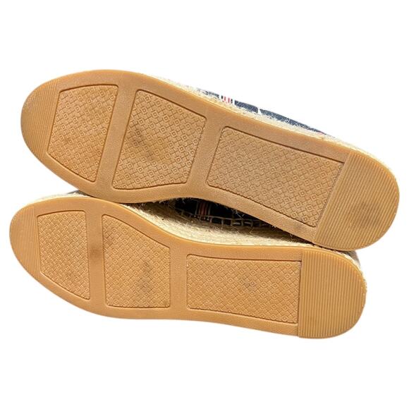 Tory Burch Striped Platform Espadrille Lace Up Shoes Style 8099 - Size 6.5M - Picture 8 of 12